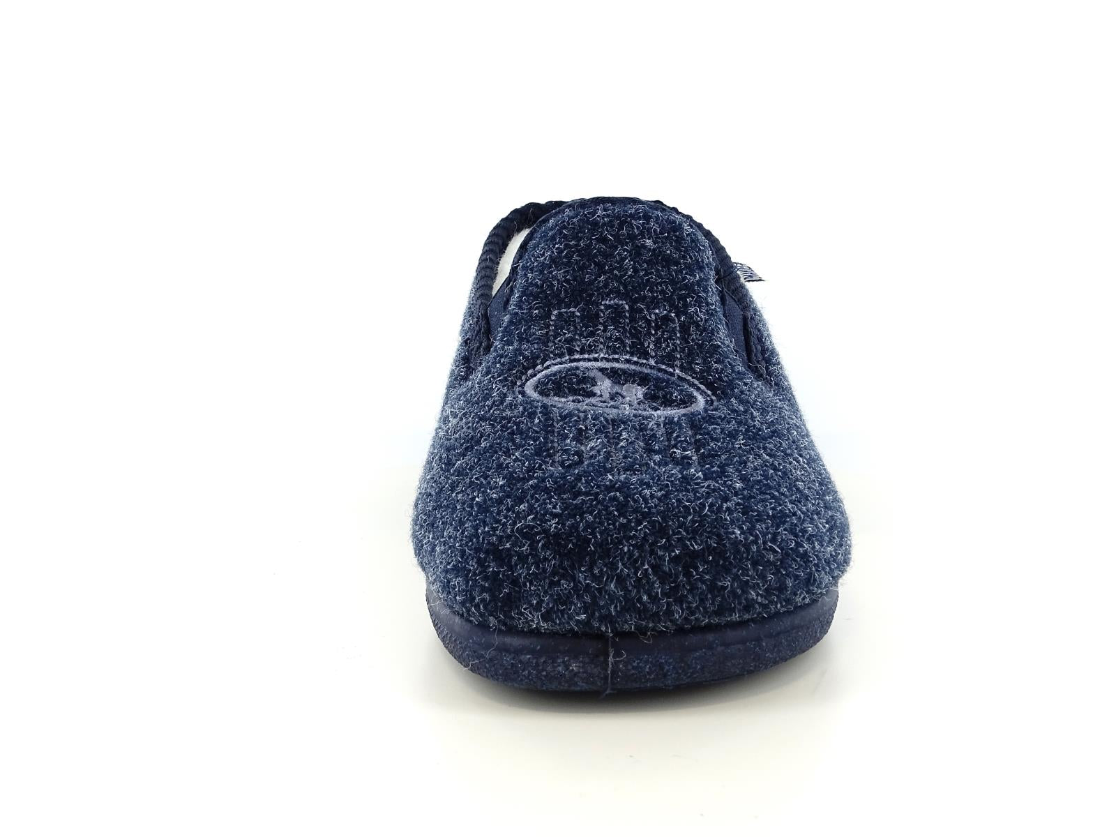 EMANUELA 580  Pantofole da casa uomo in panno caldo comfort blu.