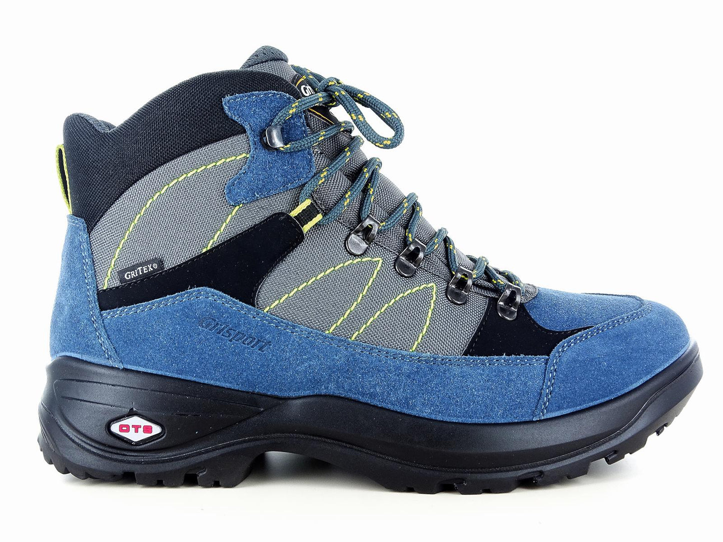 GRISPORT 1159443  Scarpe alte scarponcello da trekking uomo in vera pelle scamosciata nel colore blu