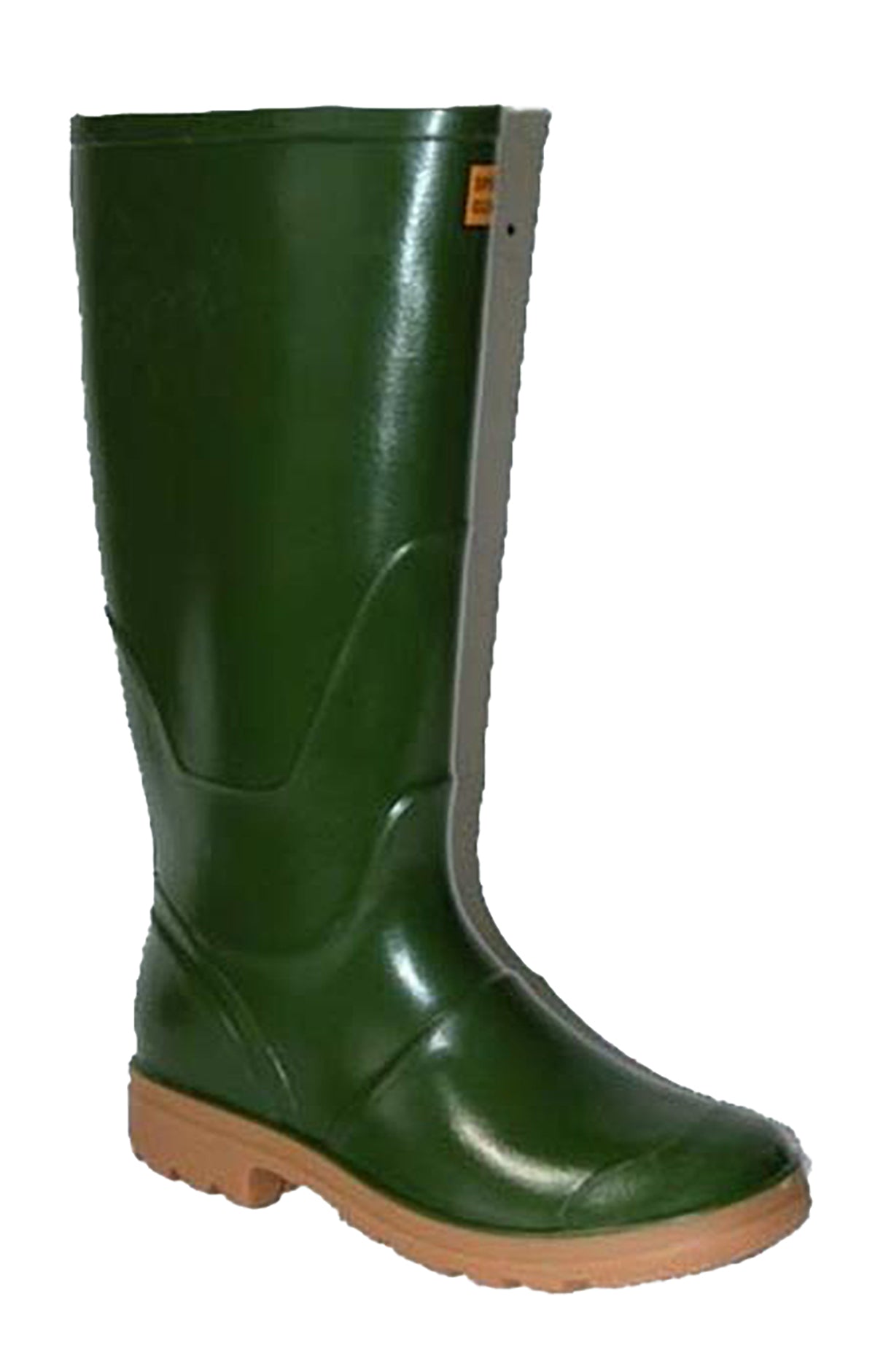 GINOGOMMA Stivali di gomma uomo da pioggia e giardino nel colore verde.