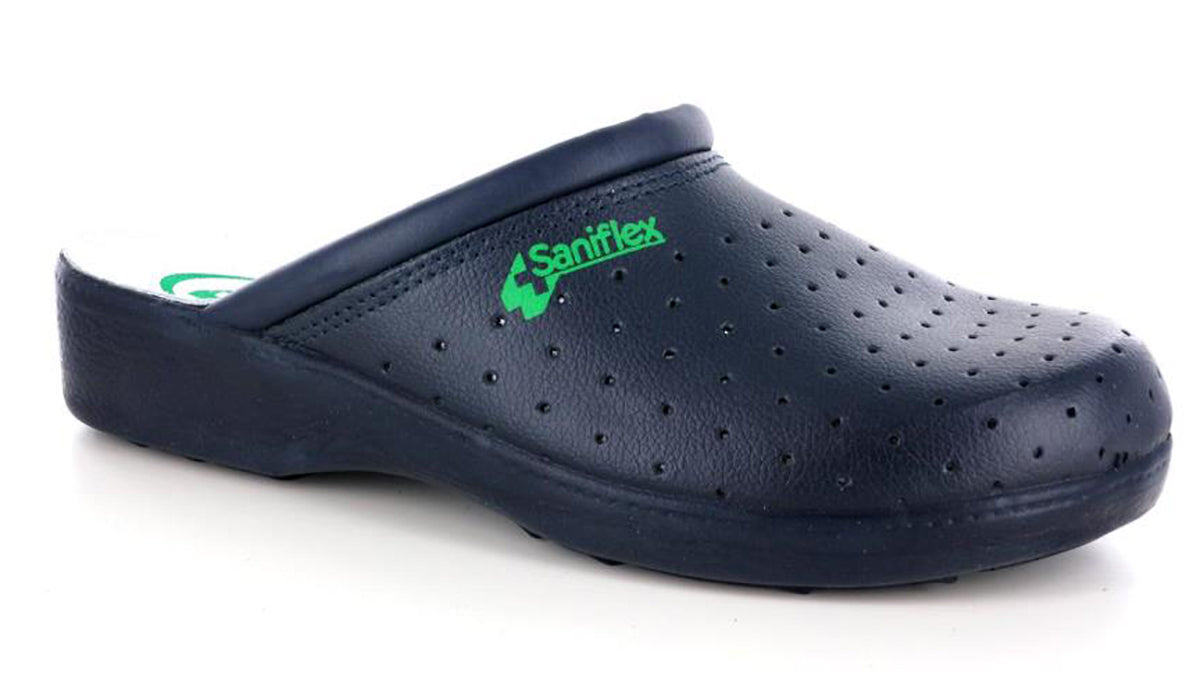 SANIFLEX 2961 Ciabatta sanitaria da uomo in pelle pantofole sanitarie